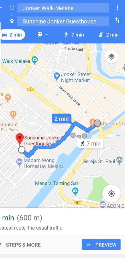 Sunshine Jonker Guesthouse Malacca Εξωτερικό φωτογραφία
